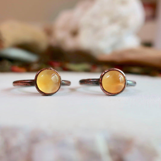 Citrine Ring – Copper Crystal Jewelry | Handmade by Blackbird & Sage-0