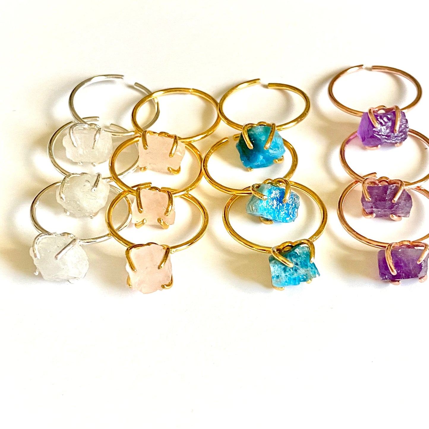 Rose Quartz Stacking Ring-1